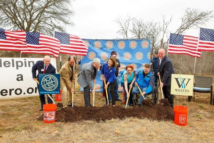 Helping A Hero Groundbreaking at MorningStar with Westin Homes